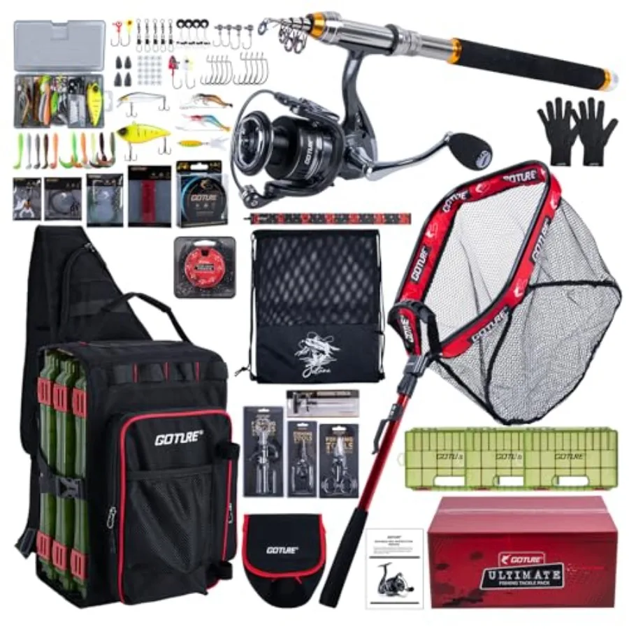 Reel Bag - Kit da Pesca per Adulti: Combo